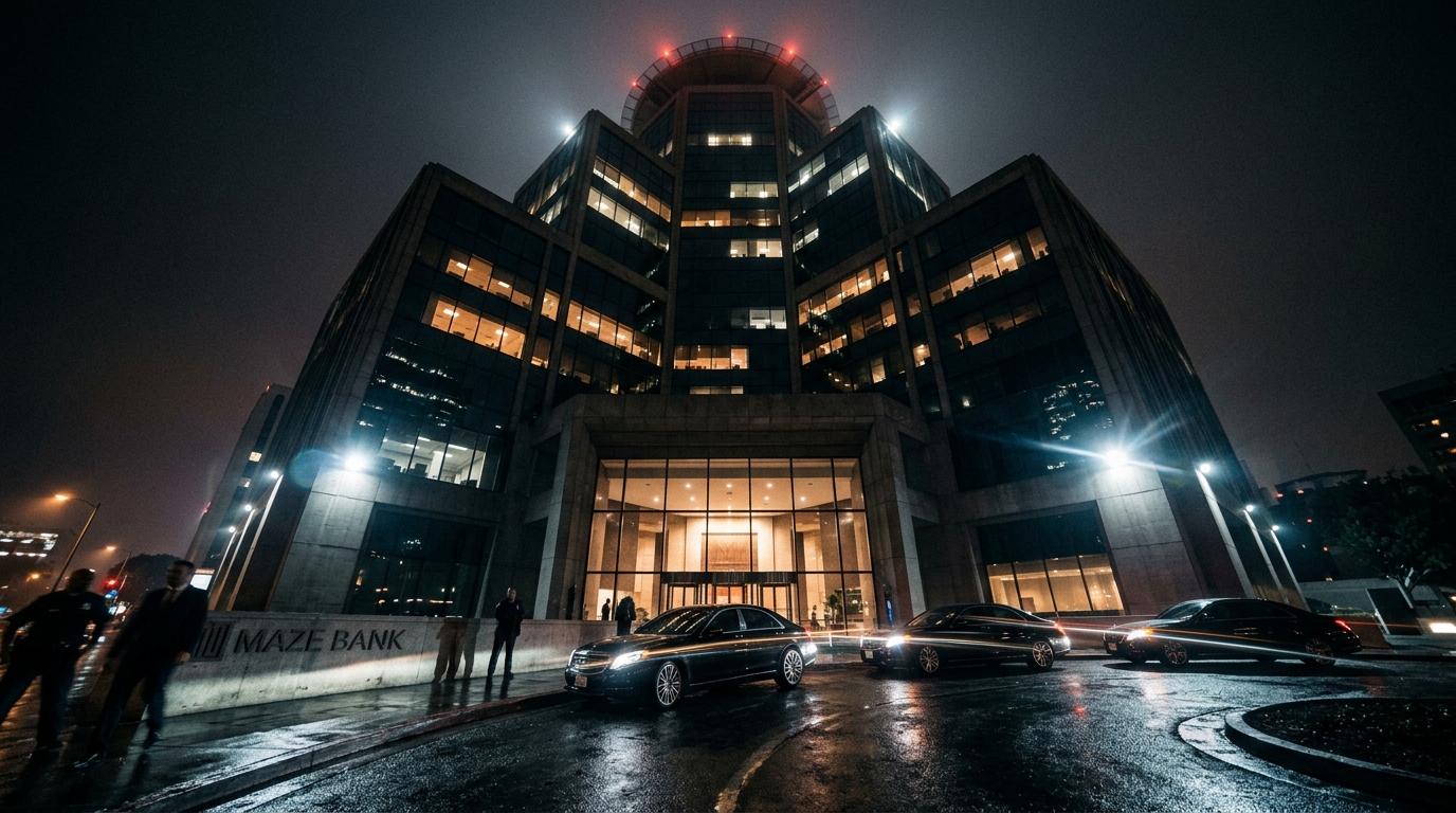 Torre Maze Bank à Noite em Los Santos